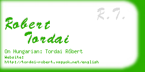 robert tordai business card